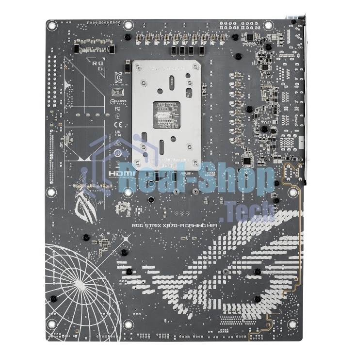 Материнская плата ASUS ROG STRIX X870-A GAMING WIFI, AM5, AMD X870, 4xDDR5, 2xSATA, 4xM.2, 1xPCI-E 4.0 x4, 1xPCI-E 5.0 x16, 1xHDMI, 1xDP, 1x 2.5Gb LAN, 4xUSB-A 3.2 Gen 1, 5xUSB-A 3.2 Gen 2, 1xUSB-C 3.2 Gen 2, 2xUSB4, 2x3.5 мм, 7.1, ATX