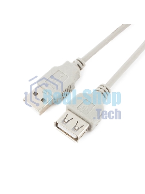 Кабель удлинит. USB2.0 Gembird/Cablexpert CC-USB2-AMAF-6-N серый (1.8м, AM/AF, пакет) (CC-USB2-AMAF-6-N)