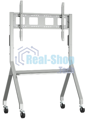 Мобильная стойка напольная Kromax OMEGA-12 silver, 1 шт/уп, Мобильная стойка напольная для TV 32