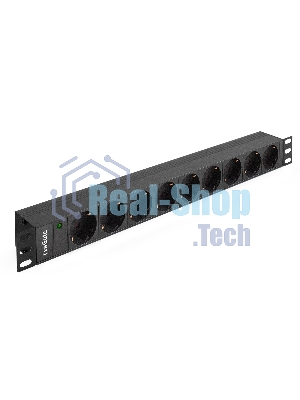 Блок розеток горизонтальный ExeGate ServerPro PDU-19H907 Al-9S-C20, 19