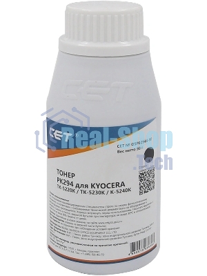 Тонер CET для Kyocera ECOSYS M5521cdn/M5526cdw/P5021cdn/P5026c черный (PK294) 50г/бут. (TK-5220K/TK-5230K/TK-5240K) Japan