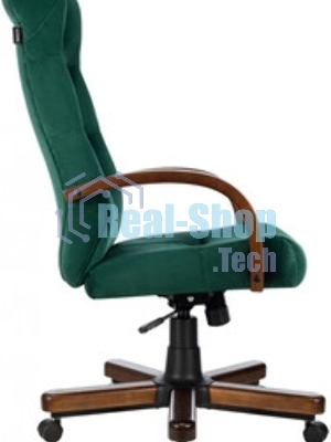 Кресло Бюрократ T-9928WALNUT Fabric Italia Green зеленый, ткань