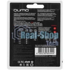 Флеш карта QUMO MicroSDHC 32Gb Сlass 10 UHS-I U3,3.0, адаптер в комплекте SD, черно-красная картонная упаковка (QM32GMICSDHC10U3)