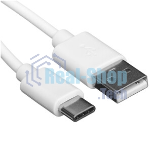 Кабель USB-Type-C Rexant 2A/PVC/белый/1м