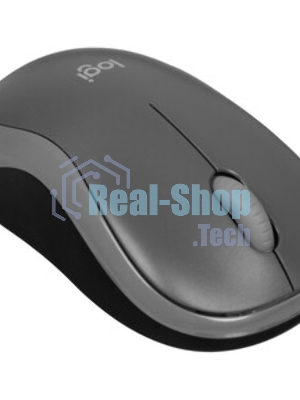 Мышь беспроводная Logitech M186 черный/серый, 1000 dpi, радиоканал, USB, кнопки - 3