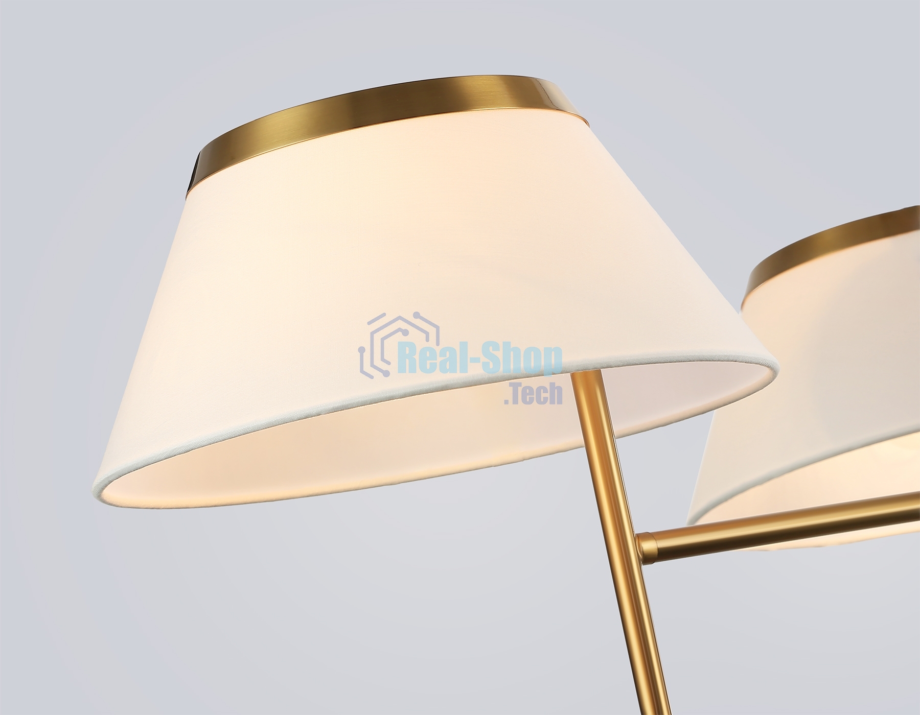 Люстра Ambrella light LH72471/3 BS/WH латунь/белый Е14/3 max 40W D800*290-1080