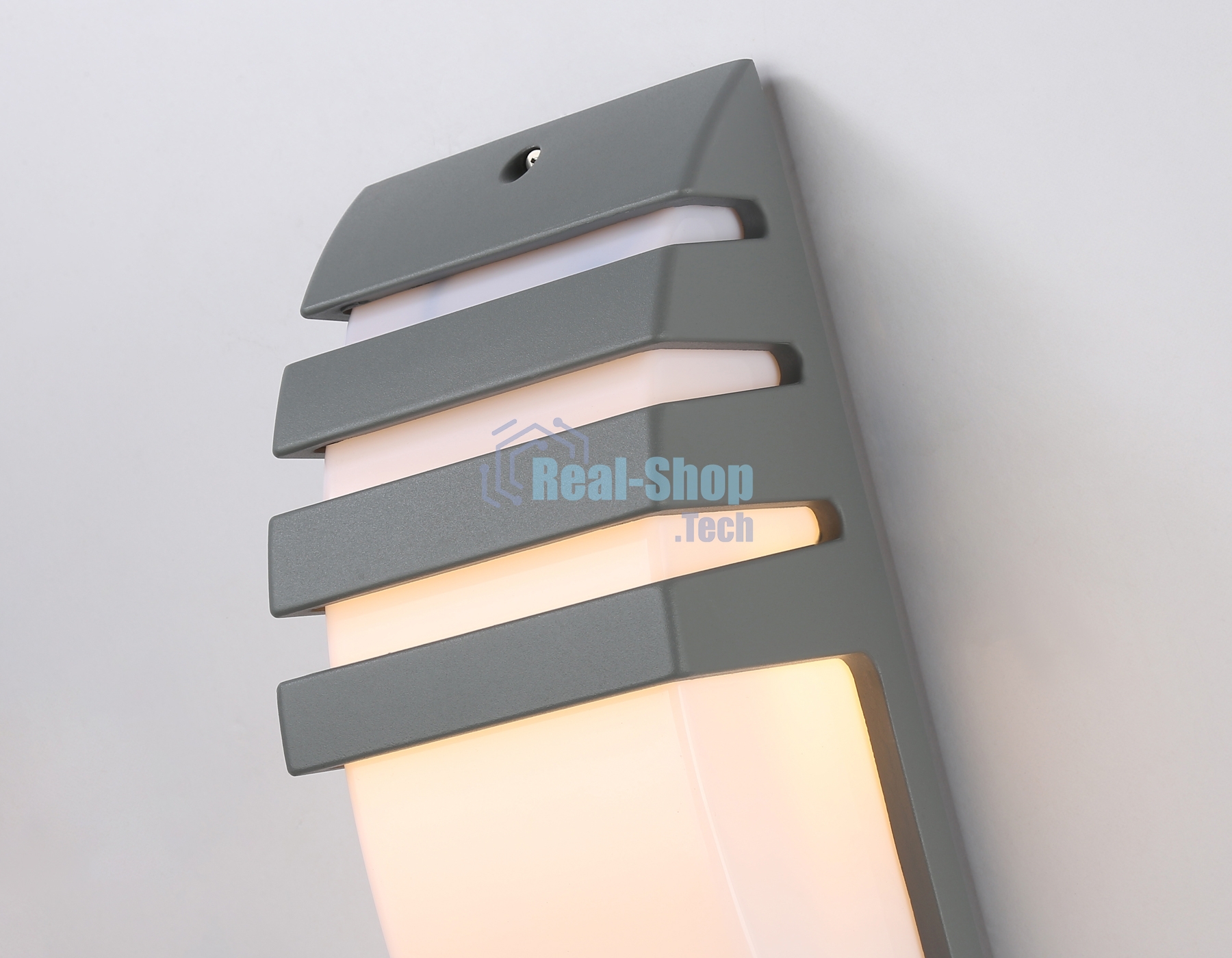 Уличный настенный архитектурный светильник ST5201 GR серый IP54 E27 max 40W 331*112*35