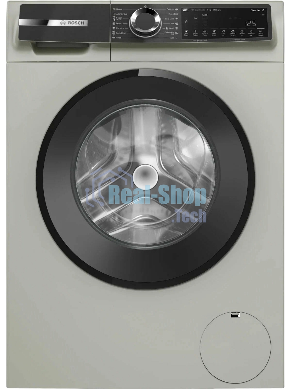 Стиральная машина Bosch WGK244ZXME серый, загрузка фронтальная 9 кг, 1400 об/мин., класс: A+++