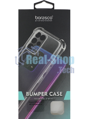 Чехол (клип-кейс) BoraSCO для Xiaomi Poco M6 4G Bumper Case прозрачный