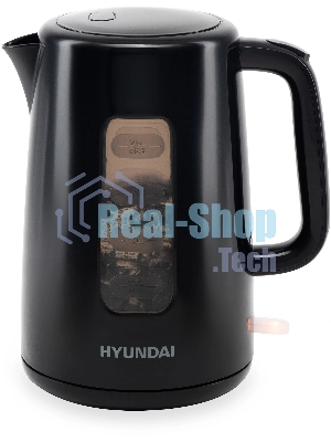 Чайник электрический Hyundai HYK-P2501 2.5л. 2200Вт черный (корпус: пластик)