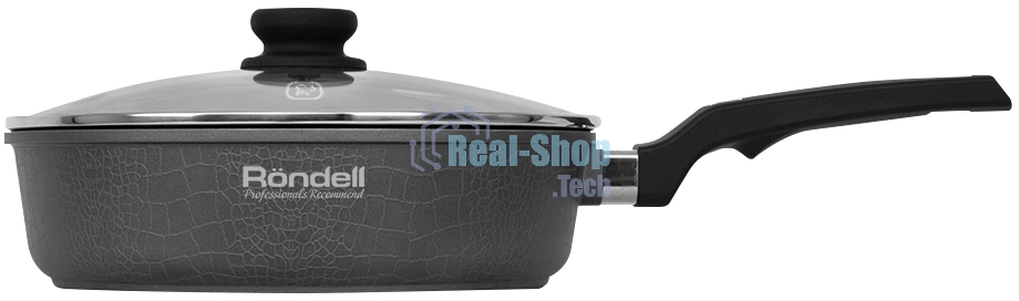 Сотейник Rondell Escurion Grey RDA-1125, 28см, с крышкой, серый