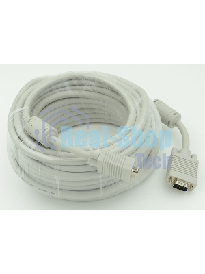 Кабель VGA DB15 (m)/DB15 (m) 30м феррит.кольца (CABLE30)