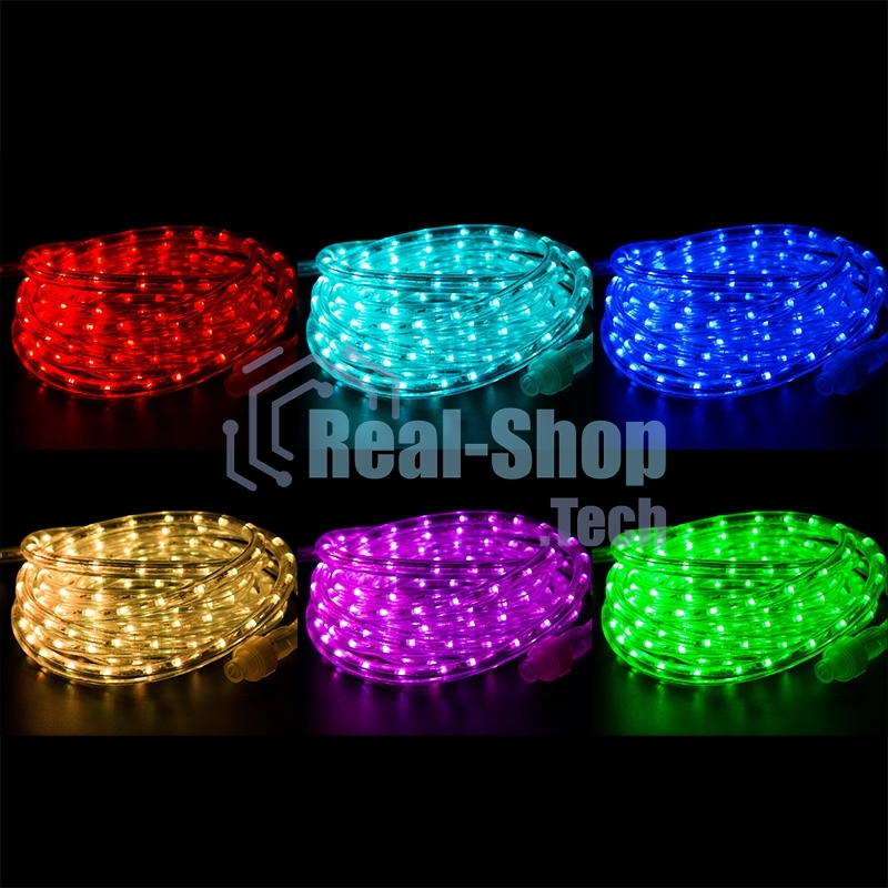 Дюралайт Neon-night LED, свечение с динамикой (2W) - RGb Ø13мм, 36LED/м, 6м