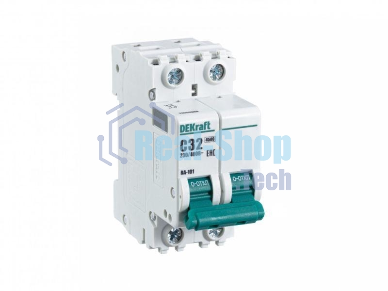 Выключатель автоматический модульный DEKraft 2п C 32А 4.5кА ВА-101 11069DEK