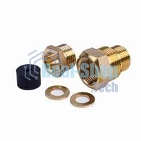 Сальник с двойной резьбой 1/2 и 3/4 для ввода кабеля в трубу PROconnect