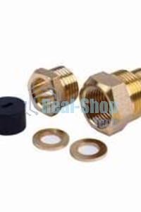 Сальник с двойной резьбой 1/2 и 3/4 для ввода кабеля в трубу PROconnect