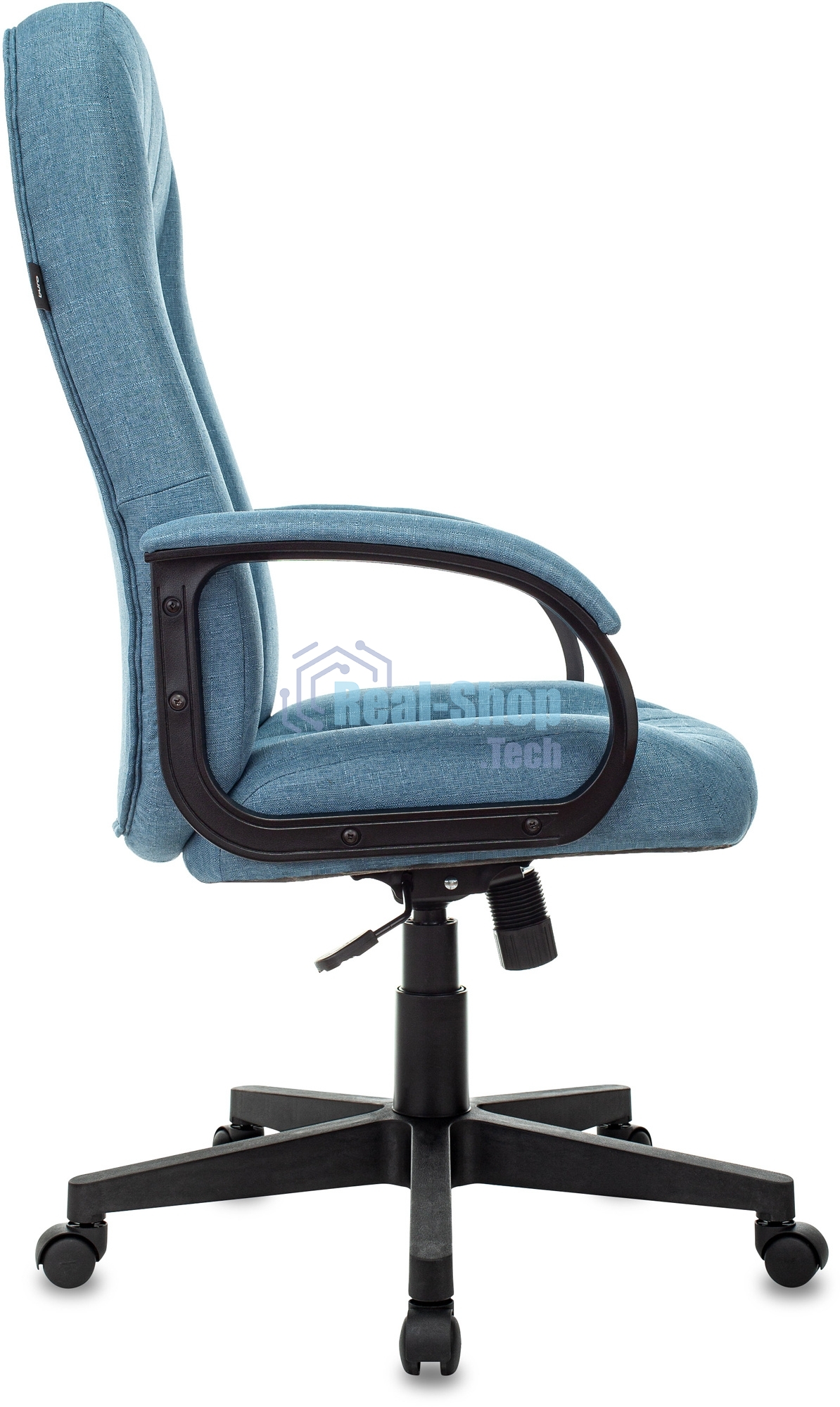 Кресло руководителя Бюрократ T-898AXSN синий 38-415, крестовина пластик