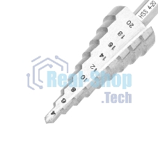 Сверло по металлу ступенчатое Kranz 4,0-20,0 мм 76 мм 62 HRC