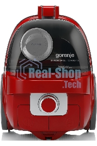 Пылесос Gorenje VC1901GACRCY черный/красный, 300/1900 Вт, уборка сухая, пылесборник контейнер 2.2 л