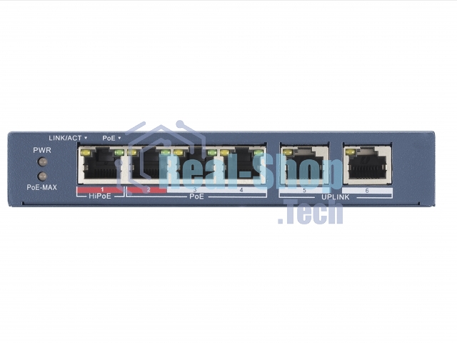 Коммутатор Hikvision DS-3E0106HP-E