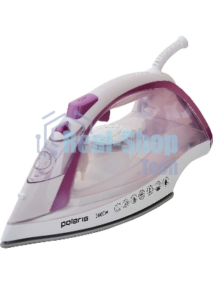 Утюг Polaris PIR2668AK 3m белый/розовый 2600Вт