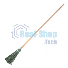 Метла Сибртех полипропиленовая 295 х 255 мм веерная, с черенком