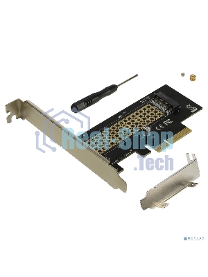 Переходник ORIENT C300E PCI-E 4x->M.2 M-key NVMe SSD, тип 2230/2242/2260/2280, планки крепления в комплекте (31100)