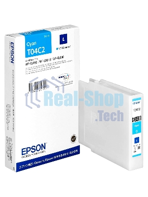 Картридж струйный Epson T04C (C13T04C240) голубой (1700 стр.) для WF-C8190DW/WF-C8690DWF