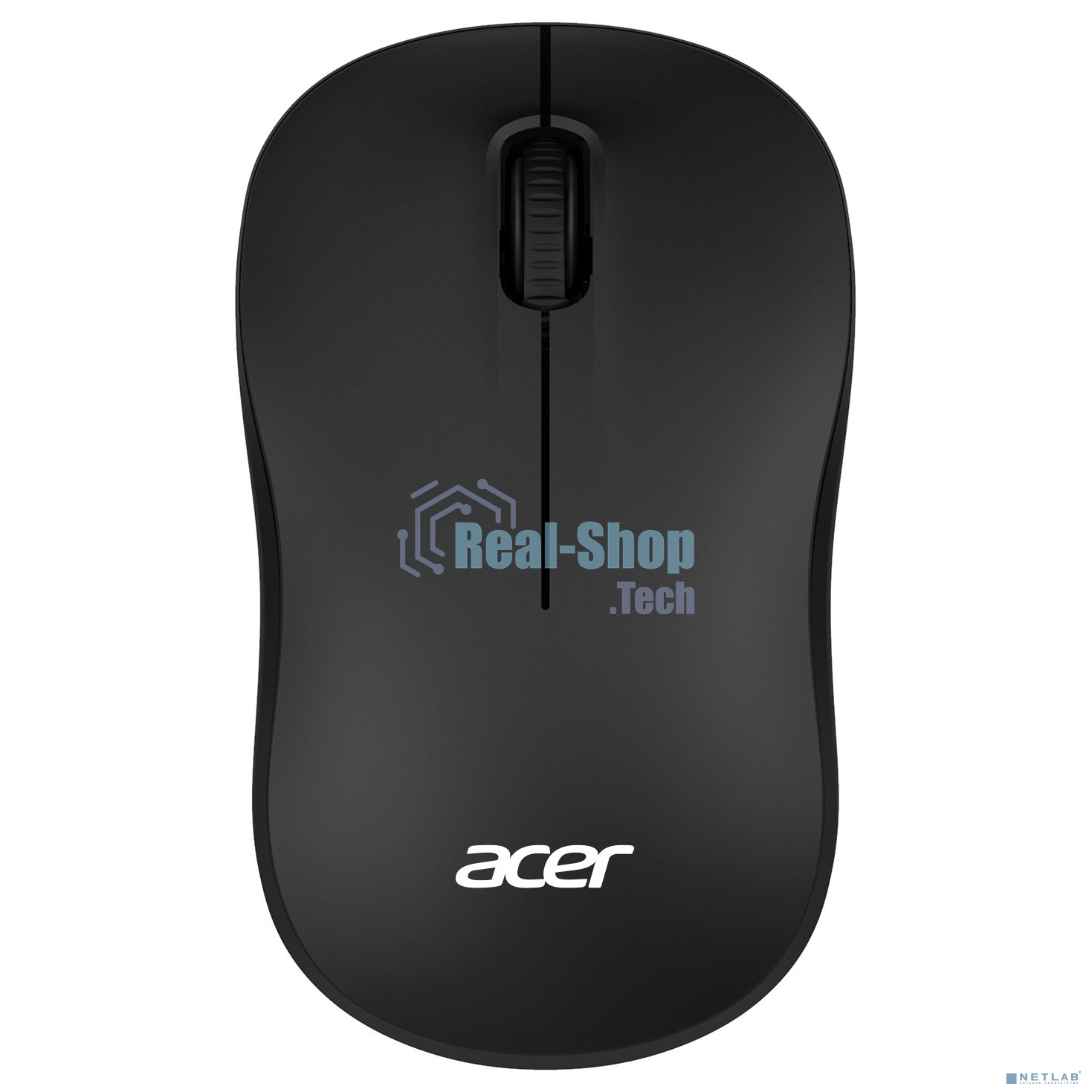 Мышь беспроводная Acer OMR160 черный, 1200 dpi, радиоканал, USB, кнопки - 3