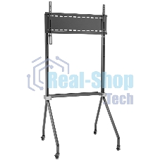 Мобильная стойка напольная Kromax OMEGA-13 черный, 1 шт/уп, Мобильная стойка напольная для TV 32