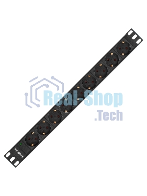 Блок розеток горизонтальный ExeGate ServerPro PDU-19H907 Al-9S-C20, 19