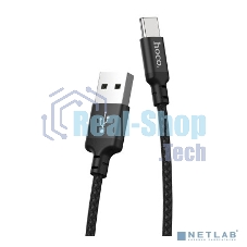 Кабель HOCO X14 черный HC-62929, USB - USB Type-C, 2m, 1.7A, Нейлон