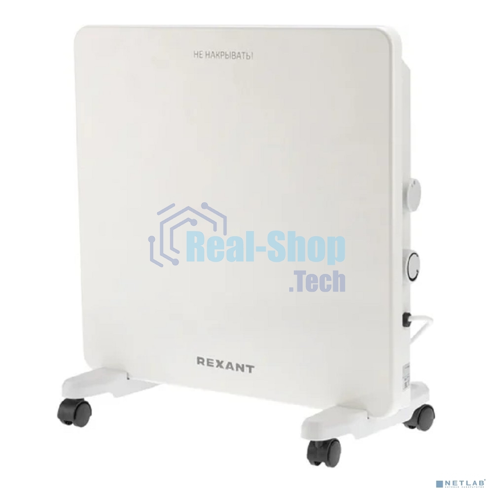 Конвектор Rexant 60-0093, белый, 1000 Вт, 15 м2, механический термостат