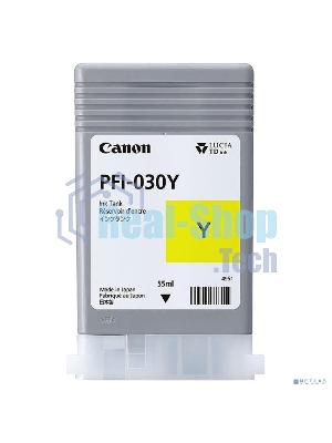 Картридж струйный Canon Pigment Ink PFI-030 Yellow желтый (55 мл) для Canon imagePROGRAF TM-240, TM-340