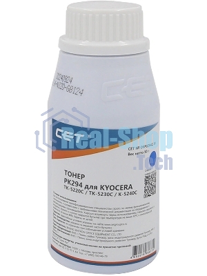 Тонер для Kyocera ECOSYS M5521cdn/M5526cdw/P5021cdn/P5026cd Cyan (PK294) 50г/бут. (TK-5220C/TK-5230C/TK-5240C) Japan CET