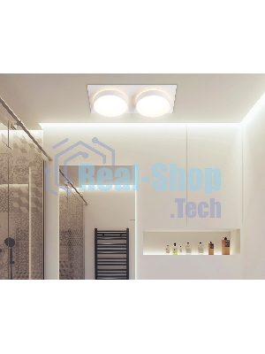 Светильник Ambrella light TN6711/2 WH белый IP44 GX53/2 max 15W 210*105*45