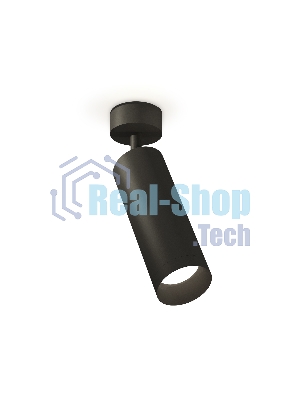 Светильник Ambrella Light XM6343002 SBK/PBK черный песок/черный полированный MR16 GU5.3 (A2210, C6343, N6131)