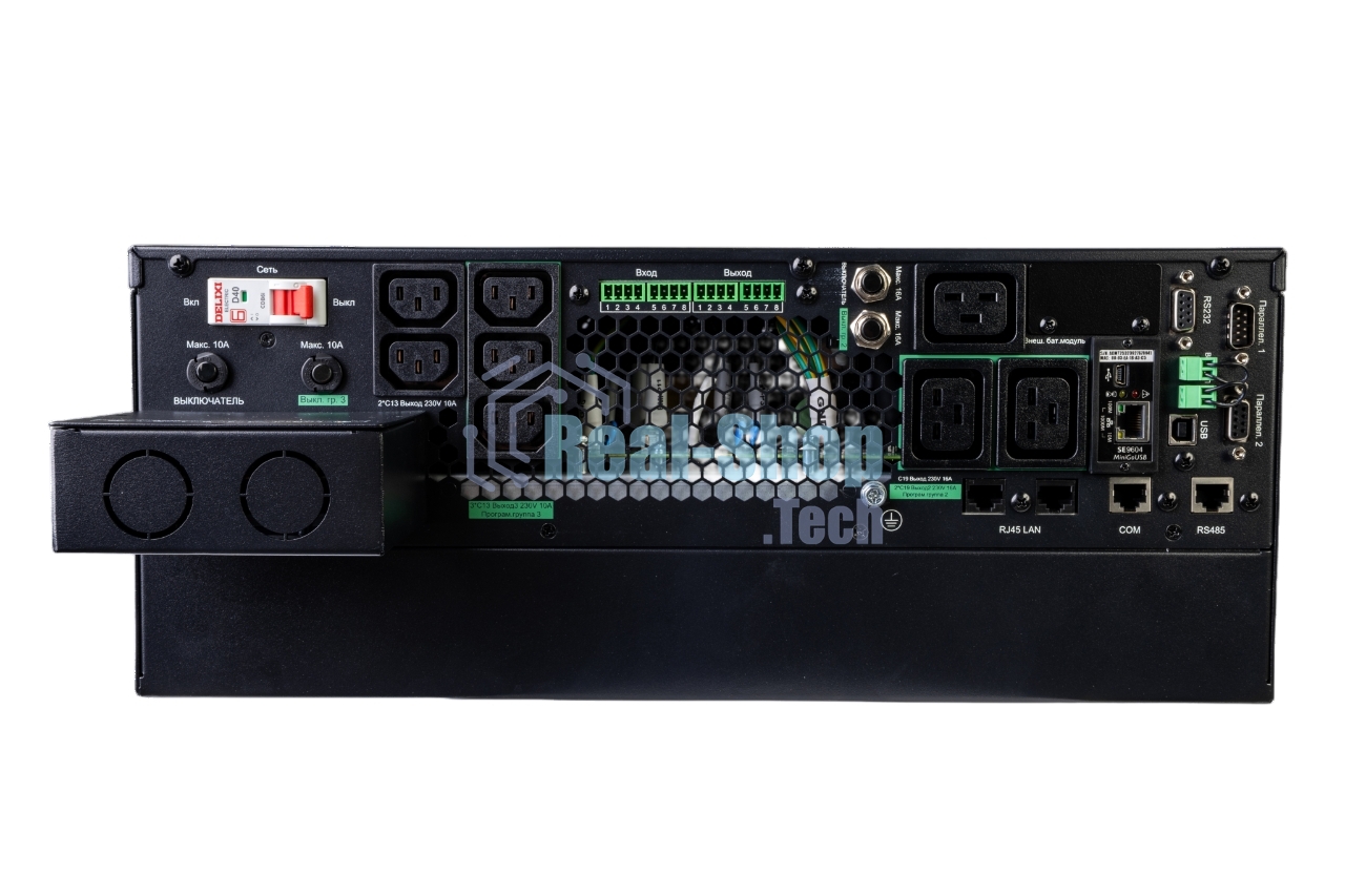Источник бесперебойного питания Systeme Electric Smart-Save Online SRTSE 2 SRTSE6KRTXLIG2-NC / 6000 ВА / 6000 Вт / 5 x IEC 320 C13, 3 x IEC 320 С19