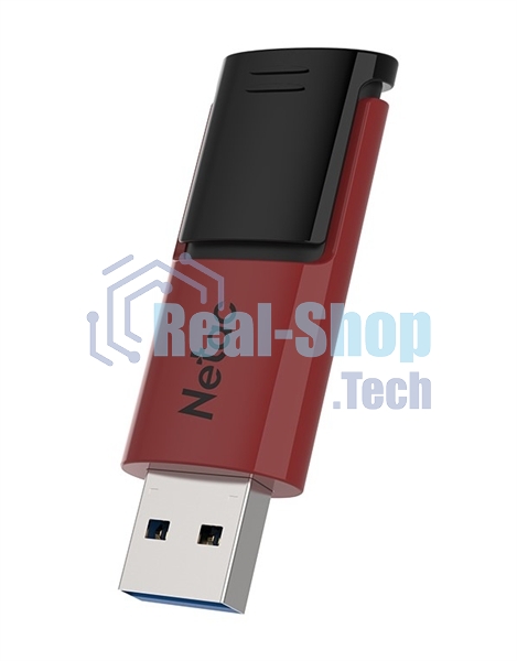 Флешка USB Netac U182 (replaced NT03U182N-016G-30RE), 16Gb, USB 3.2, R/W 70/30, красный/черный