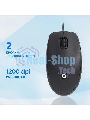 Комплект клавиатура+мышь Oklick S603 проводной, USB, 1200 DPI, чёрный