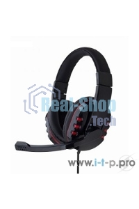 Гарнитура проводная Gembird MHS-782 стерео,черный