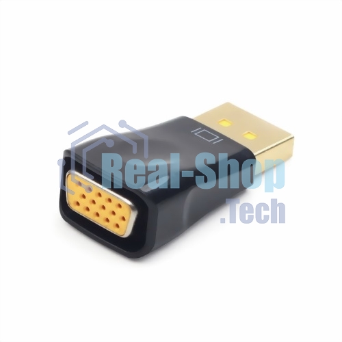 Переходник DisplayPort - VGA Cablexpert A-DPM-VGAF-01, 20M/15F, пакет