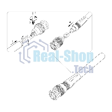 Разъем штекер BNC PROconnect под винт с колпачком