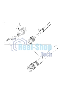 Разъем штекер BNC PROconnect под винт с колпачком