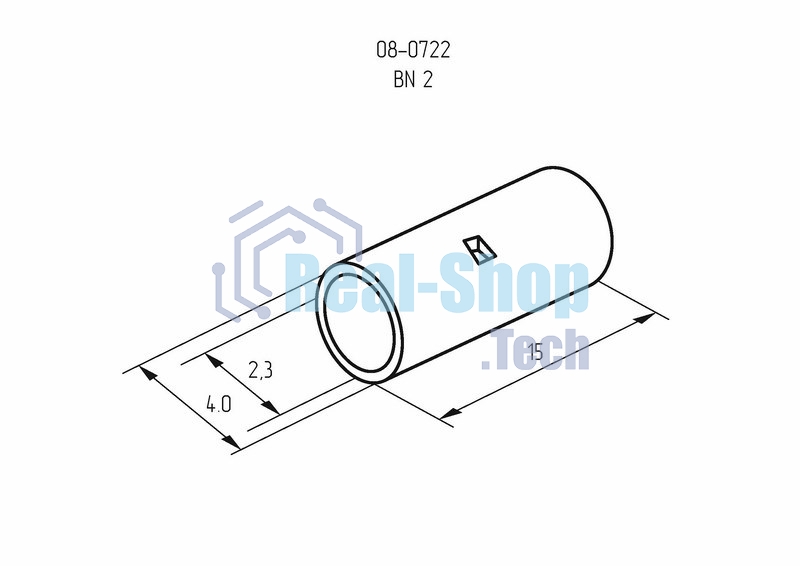 Соединительная гильза Rexant L-15 мм 1.5-2.5 мм² (ГМЛ (DIN) 2,5)