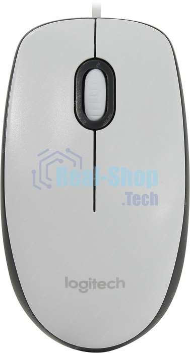 Мышь проводная Logitech M100 белый, 1000 dpi, USB, кнопки - 3
