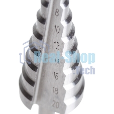 Сверло по металлу ступенчатое Kranz 4,0-20,0 мм 76 мм 62 HRC