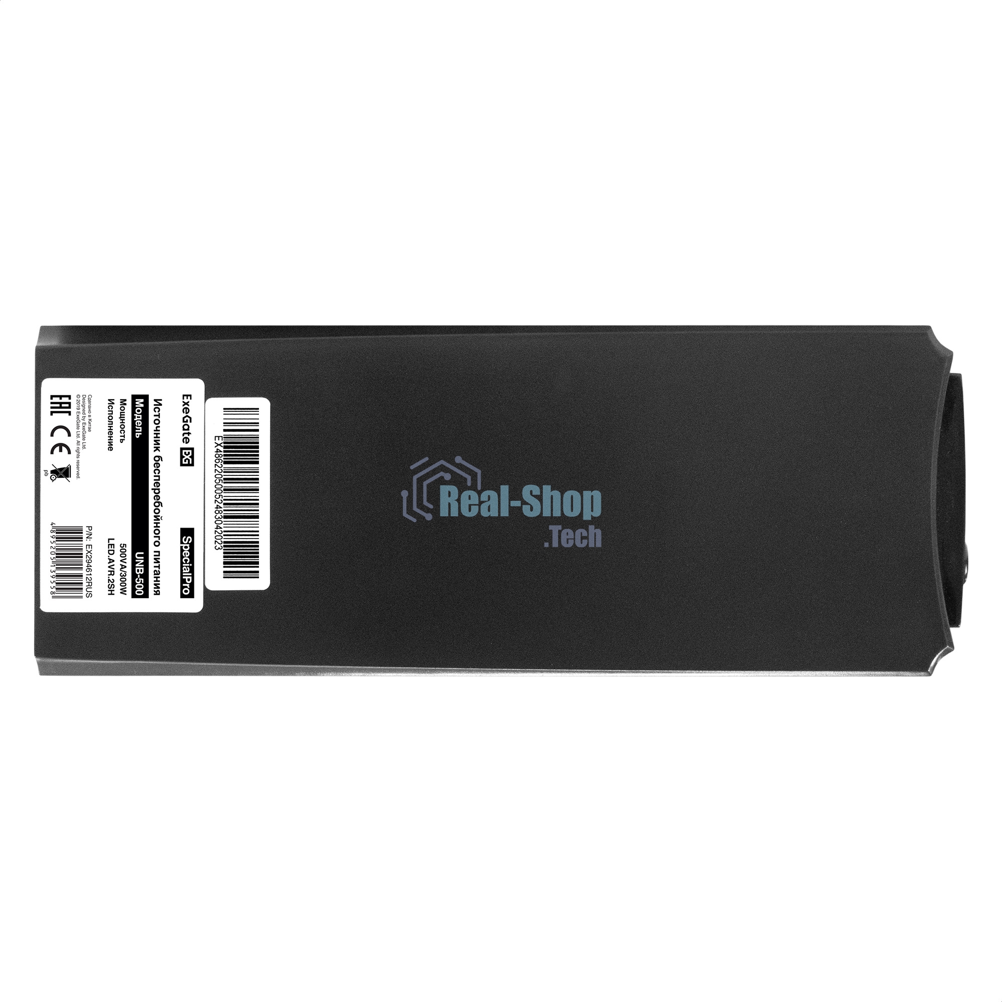 Источник бесперебойного питания ExeGate SpecialPro UNB-500.LED.AVR.2SH 500VA/300W, LED, AVR, 2*Schuko, черный
