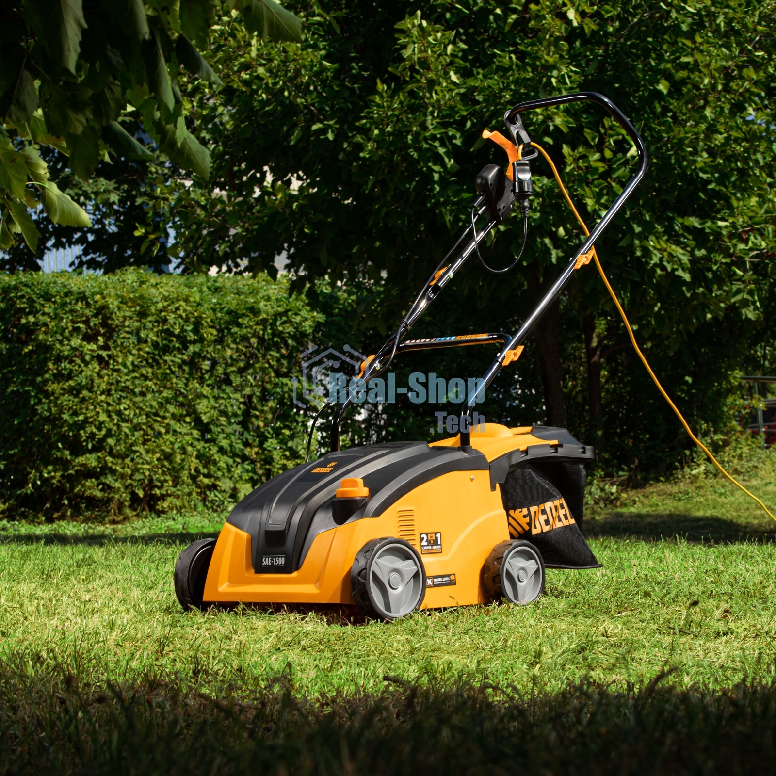 Скарификатор-аэратор электрический Denzel SAE-1500, 1500 Вт, -11/+5 см, 32 cм