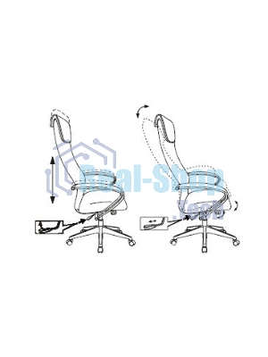 Кресло Бюрократ CH-607 TW-01 черный, сетка, подголовник